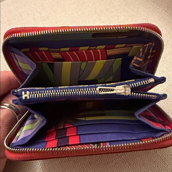 Hermes Colorful Striped Leather Wallet - Picture 7 of 7